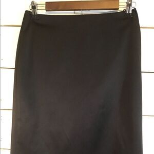 Badgley Mischka Pencil Skirt Knee Length Back Slit